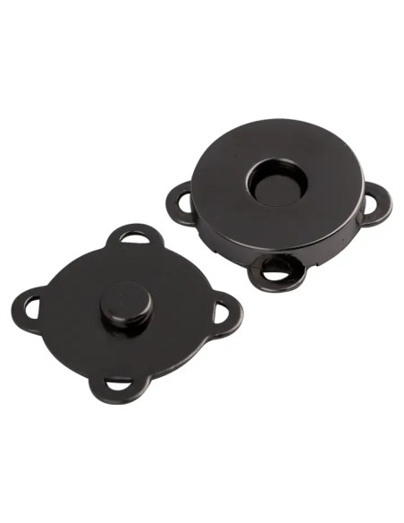 19 mm magnetic snap buttons to sew - Black