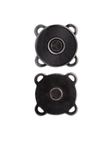 19 mm magnetic snap buttons to sew - Black