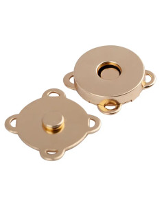 19 mm magnetic snap buttons to sew - Gold