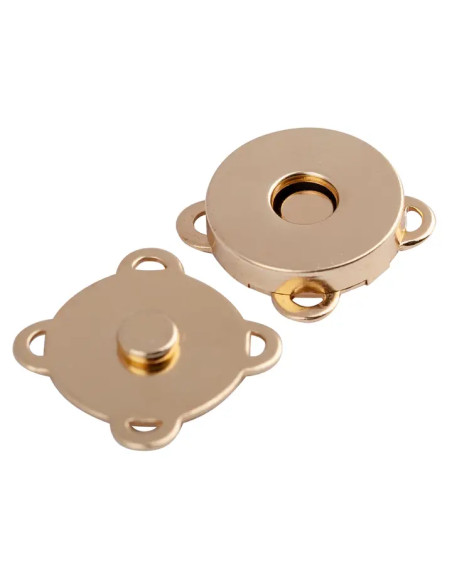 19 mm magnetic snap buttons to sew - Gold