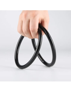 Round plastic bag handles