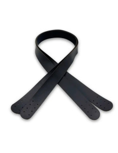 Faux leather bag straps - Black