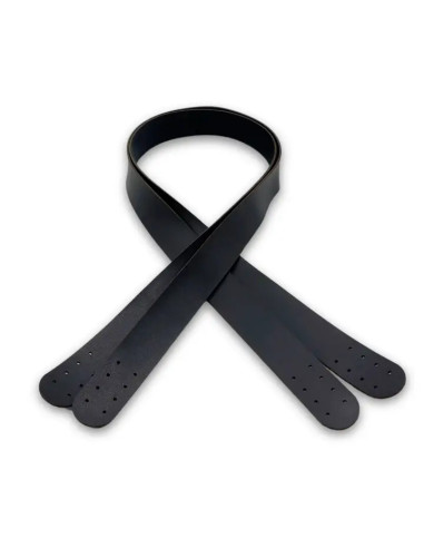 Faux leather bag straps - Black