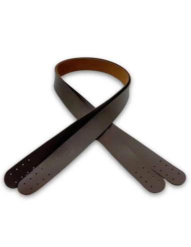 Faux leather bag straps - Brown