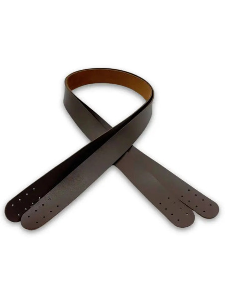 Faux leather bag straps - Brown