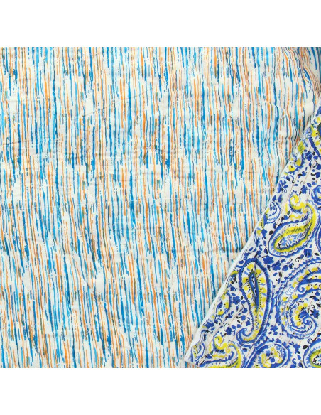 Indian quilted cotton fabric - Srinagar