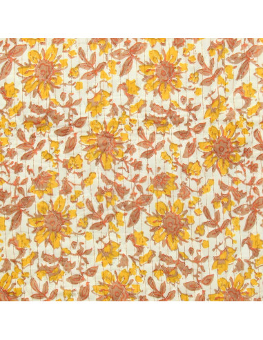 Indian quilted cotton fabric - Haora