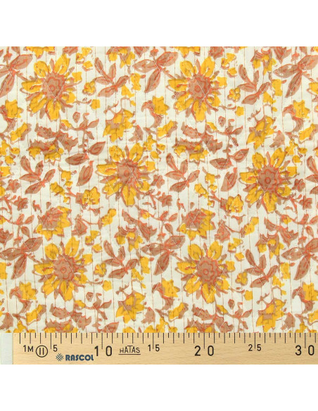 Indian quilted cotton fabric - Haora