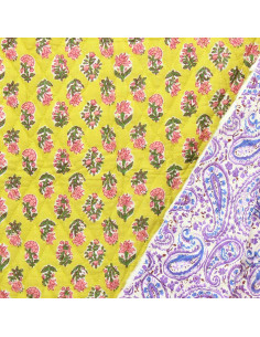 Indian quilted cotton fabric - Indira