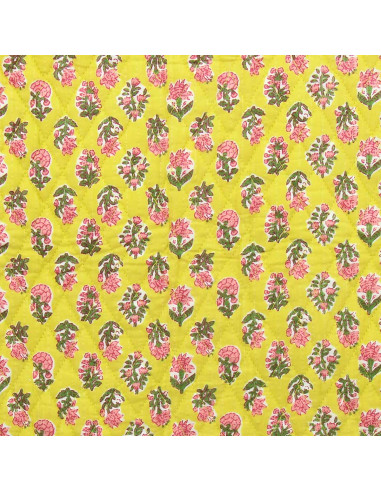 Indian quilted cotton fabric - Indira