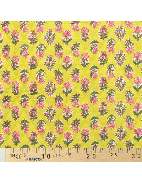 Indian quilted cotton fabric - Indira