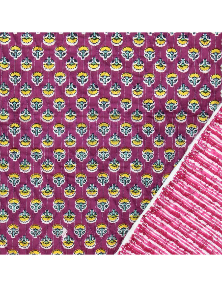 Indian quilted cotton fabric - Anjali