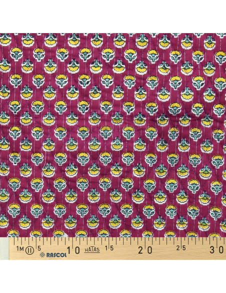 Indian quilted cotton fabric - Anjali
