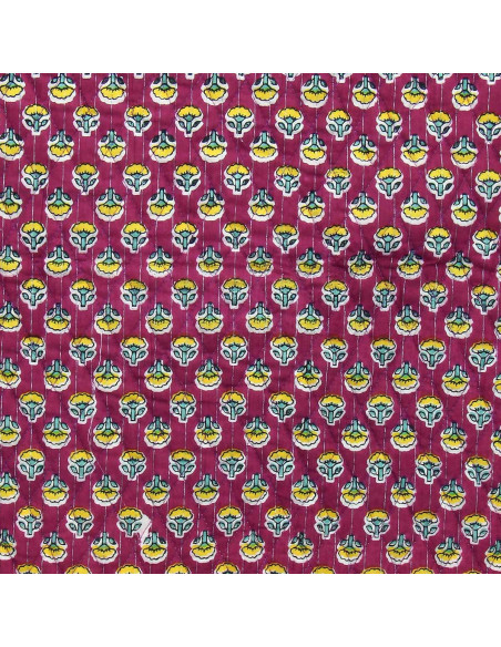 Indian quilted cotton fabric - Anjali