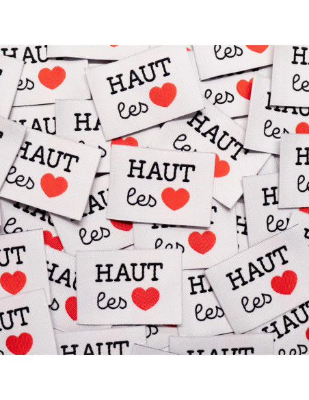 Set of 5 woven labels - Lift your spirits