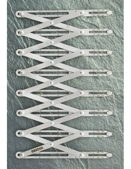 Premium metal buttonhole measuring rule Rascol