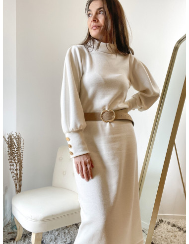 Maya Sweater Dress Pattern - Clématisse Pattern