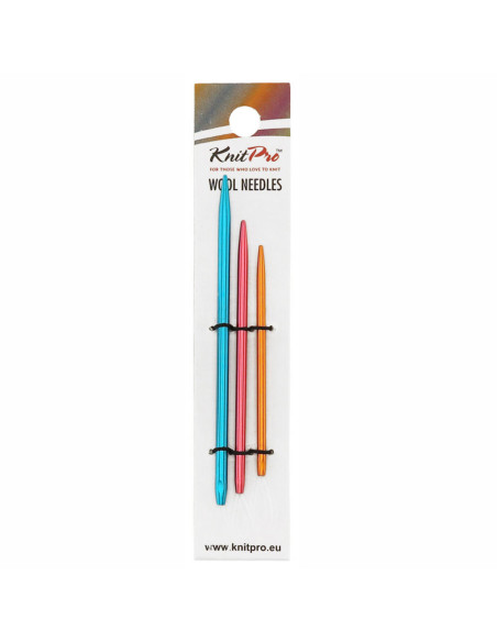 Aluminum wool needles with nylon loop