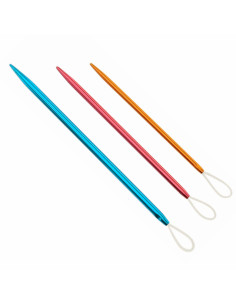 Aluminum wool needles with nylon loop 2