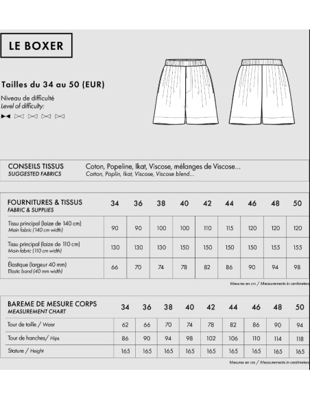 Boxer Pattern - Atelier Brunette