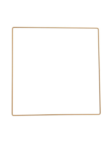 Gold metal square for dreamcatcher