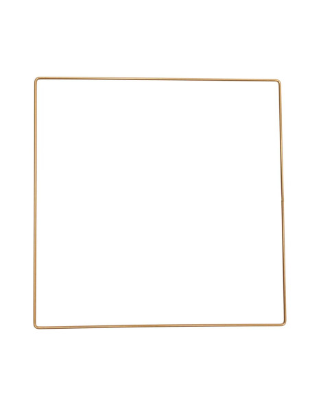 Gold metal square for dreamcatcher