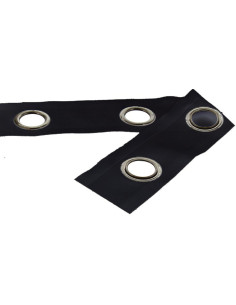 Gunmetal eyelet band - Black