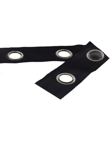 Gunmetal eyelet band - Black