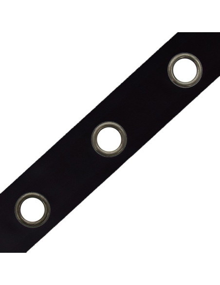 Gunmetal eyelet band - Black