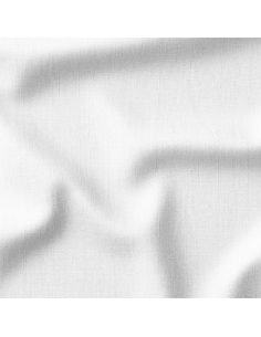 Washed linen fabric - White