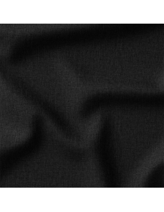 Washed linen fabric - Black