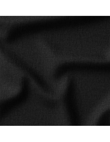 Washed linen fabric - Black
