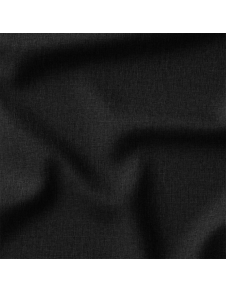 Washed linen fabric - Black