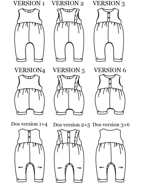 Madrid jumpsuit pattern - Ikatee