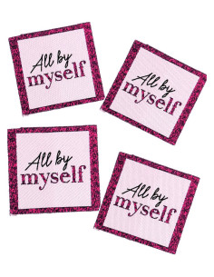 Set of 4 sew-on labels - All by myself