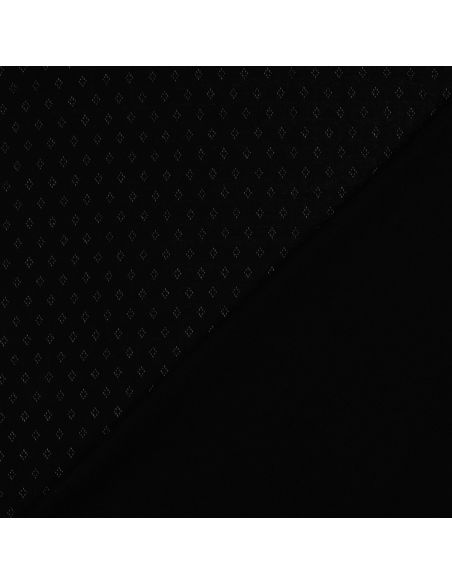 Pointelle knit jersey fabric - Black