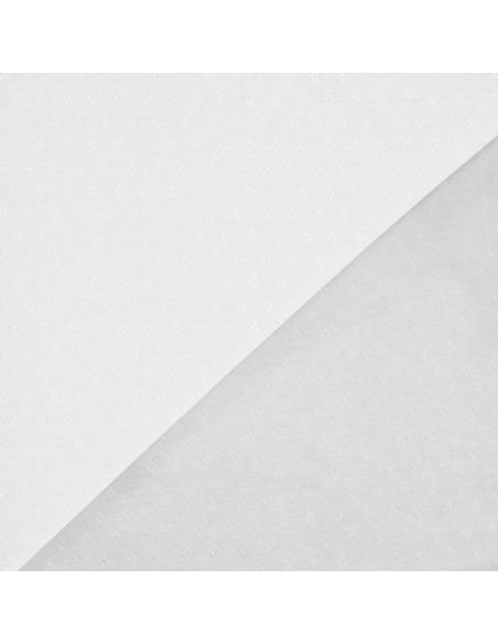 Pointelle knit jersey fabric - White