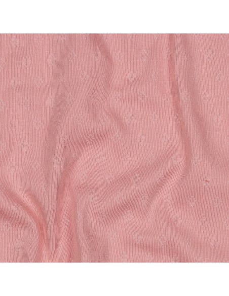 Pointelle knit jersey fabric - Pink