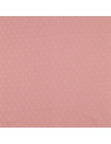 Pointelle knit jersey fabric - Pink
