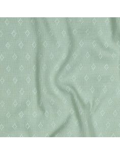 Pointelle knit jersey fabric - Mint