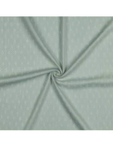 Pointelle knit jersey fabric - Mint