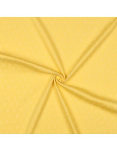 Pointelle knit jersey fabric - Light yellow