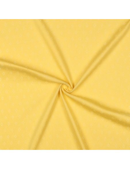 Pointelle knit jersey fabric - Light yellow
