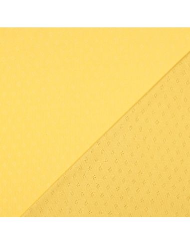 Pointelle knit jersey fabric - Light yellow