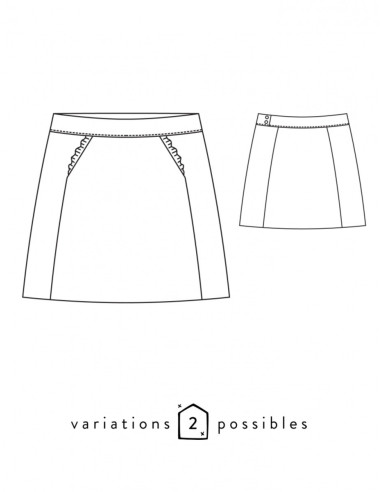 November Skirt Pattern - Atelier Scämmit