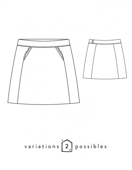 November Skirt Pattern - Atelier Scämmit