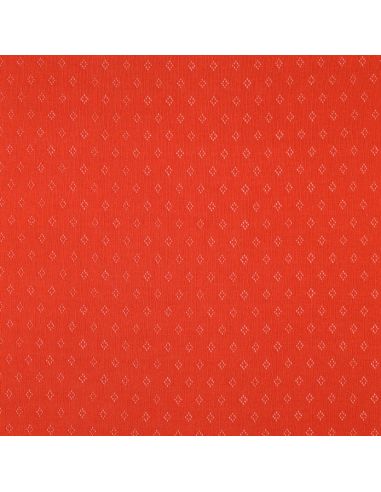 Pointelle knit jersey fabric - Brick