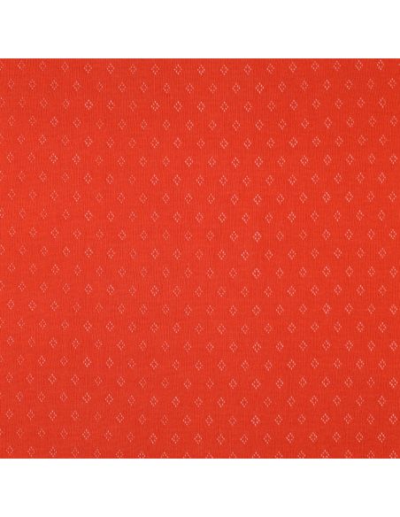 Pointelle knit jersey fabric - Brick