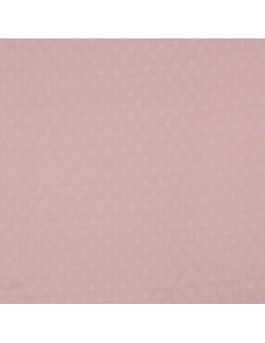Pointelle knit jersey fabric - Old rose