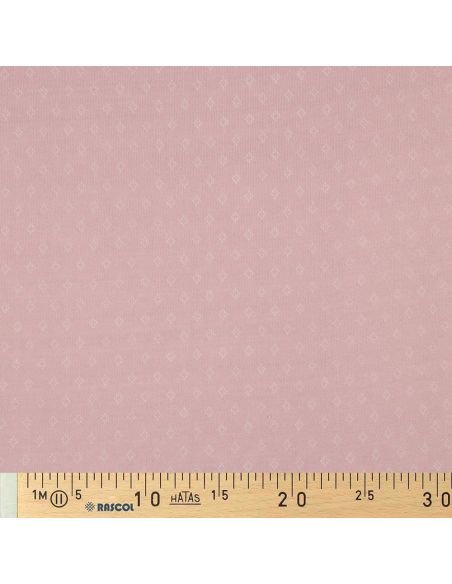 Pointelle knit jersey fabric - Old rose